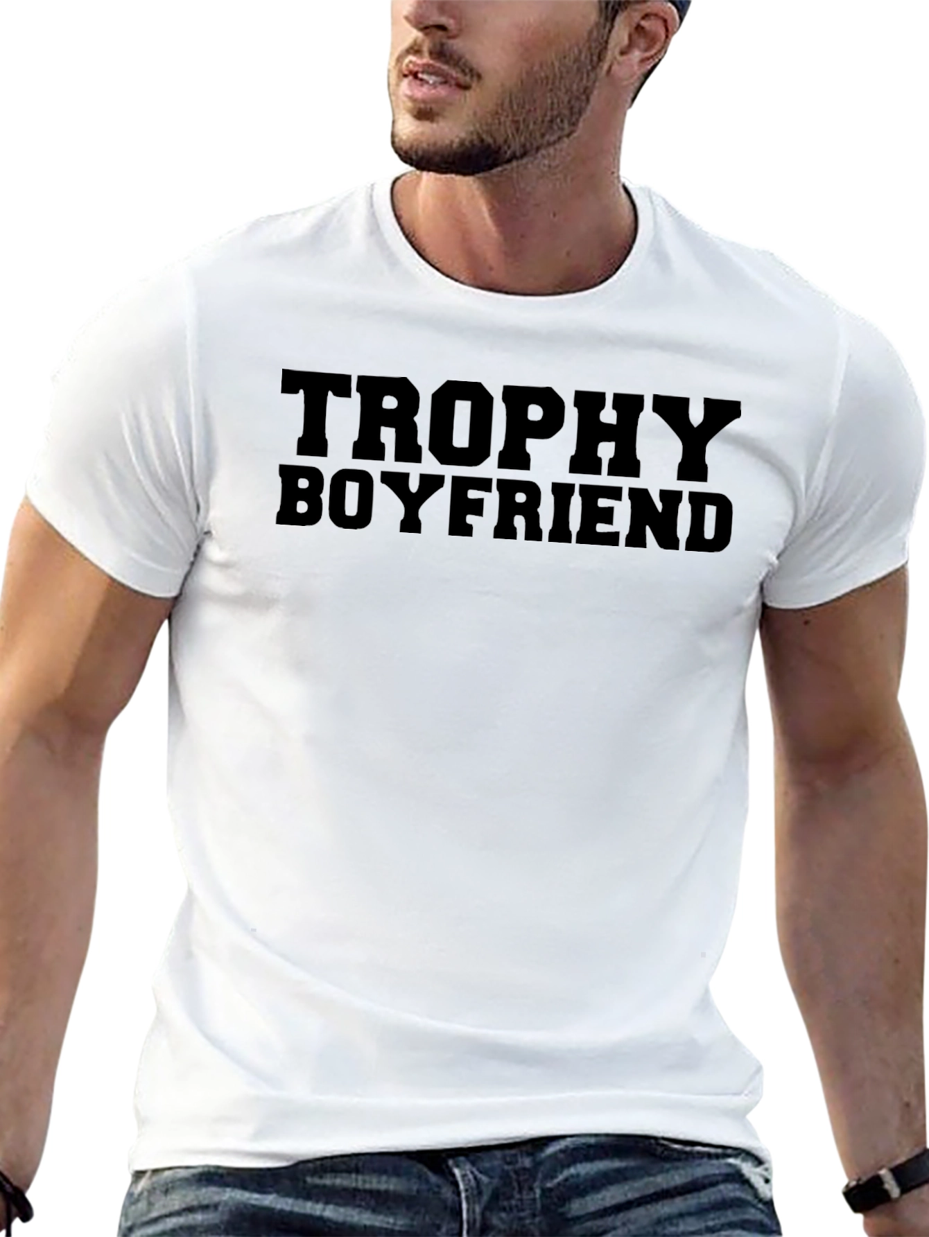 Trophy Boyfriend Tee - Funny Graphic T-Shirt