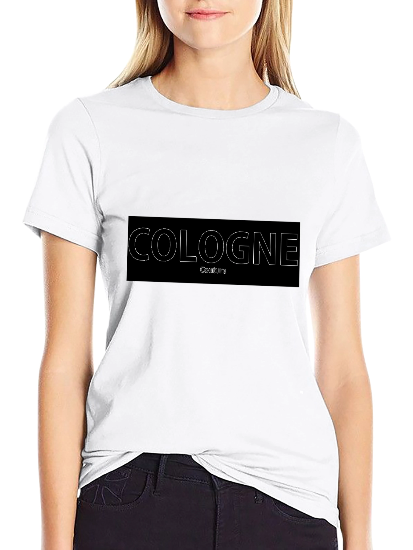 Cologne Couture Black Graphic T-Shirt
