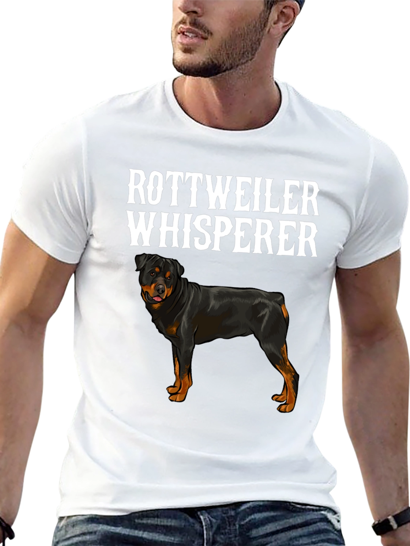 Rottweiler Whisperer T-Shirt - Dog Lover Tee