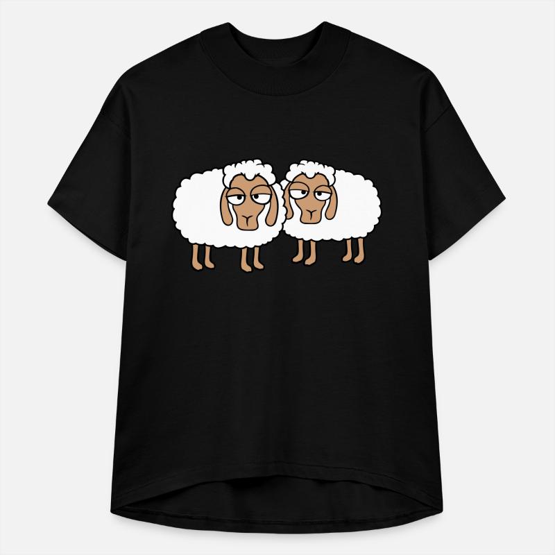 2 Sheep Tired Bored Look Team Sweet Crew Friends