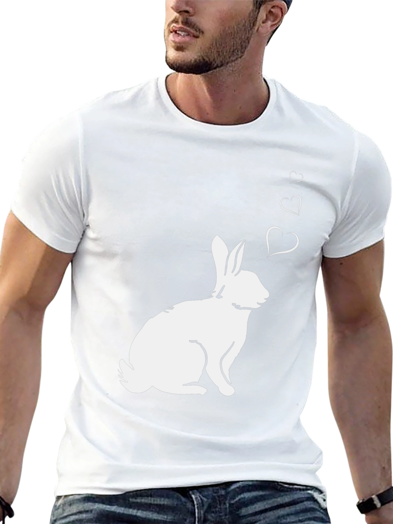 Rabbit Love T-Shirt - Cute Bunny Graphic Tee