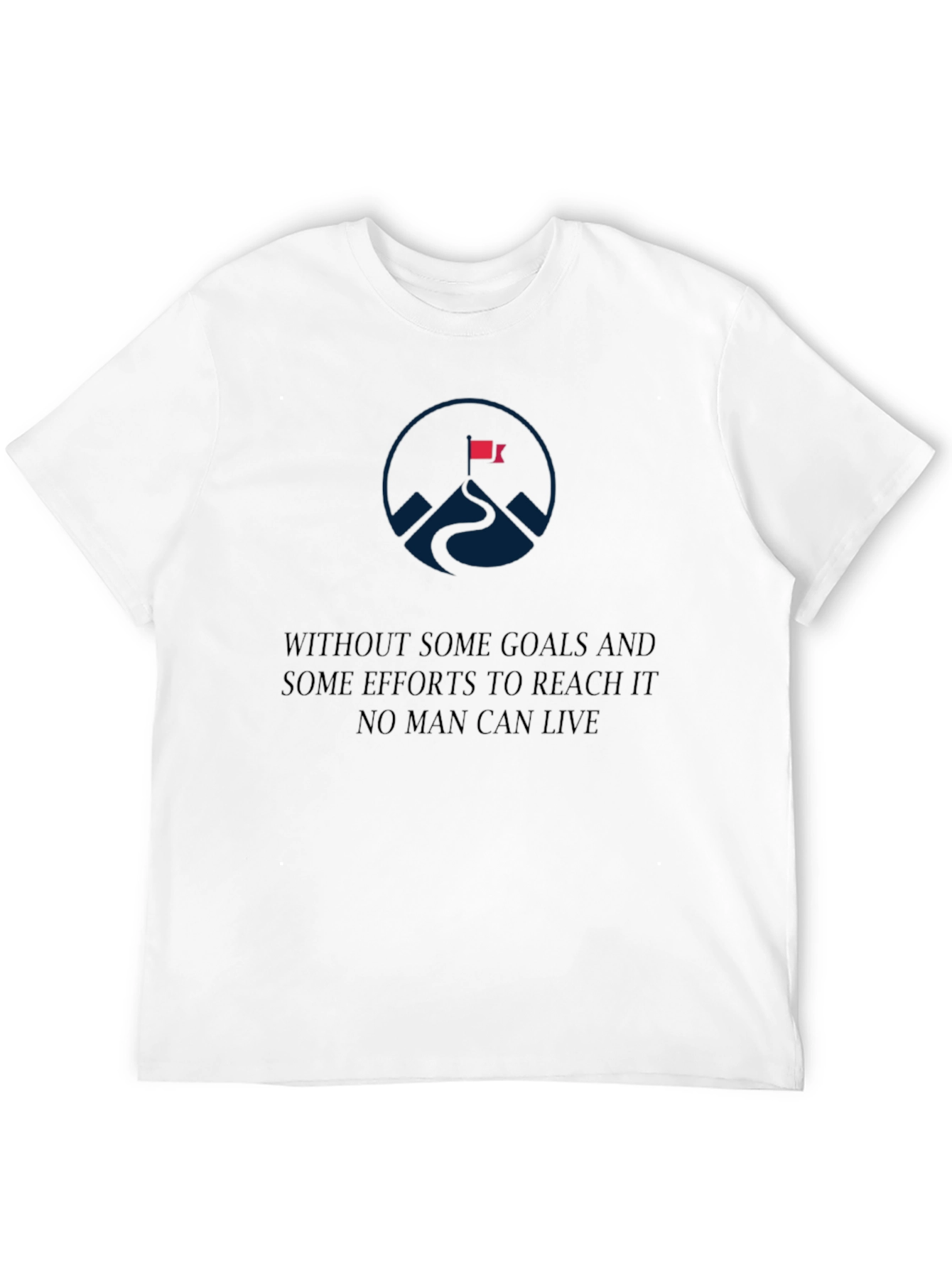 Motivational Goal Seeker Graphic Tee - Black