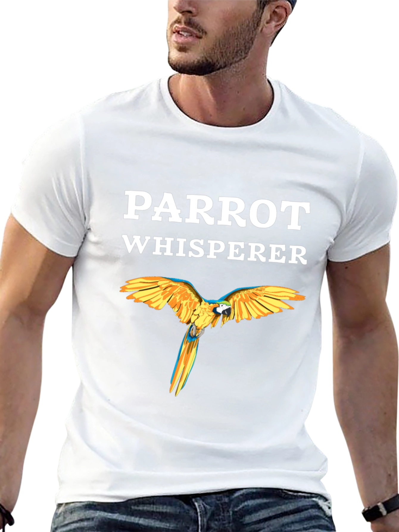 Parrot Whisperer Graphic Tee - Bird Lover T-Shirt