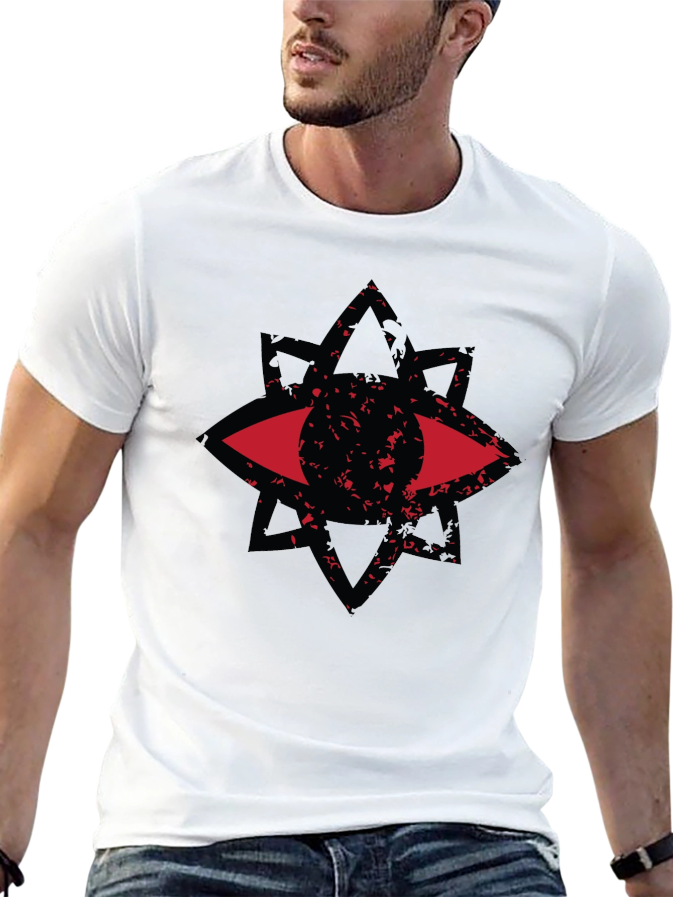 Eye Star Graphic T-Shirt - Mens Black Tee