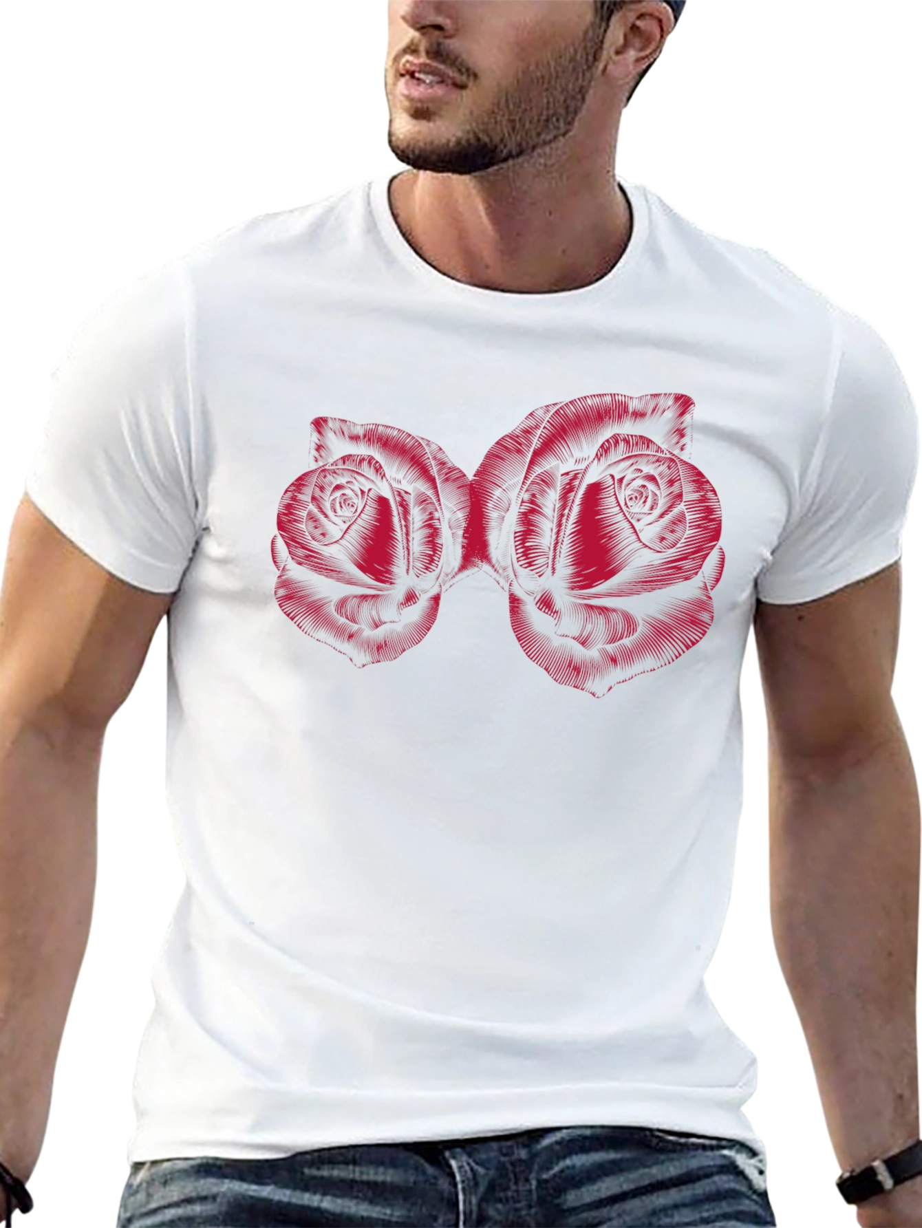 Roses Graphic Tee - Bold Floral T-Shirt