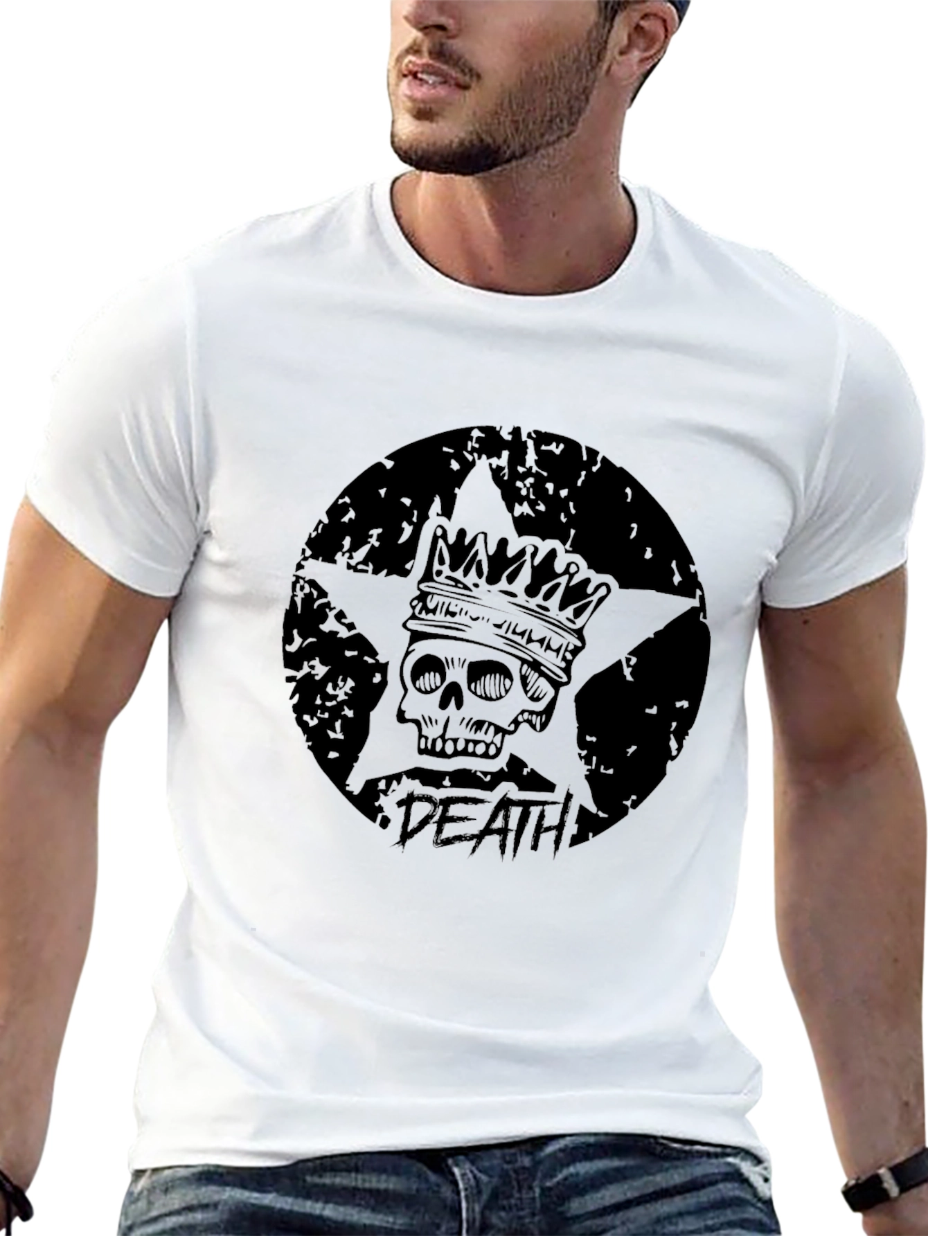 Death Star Skull Graphic T-Shirt