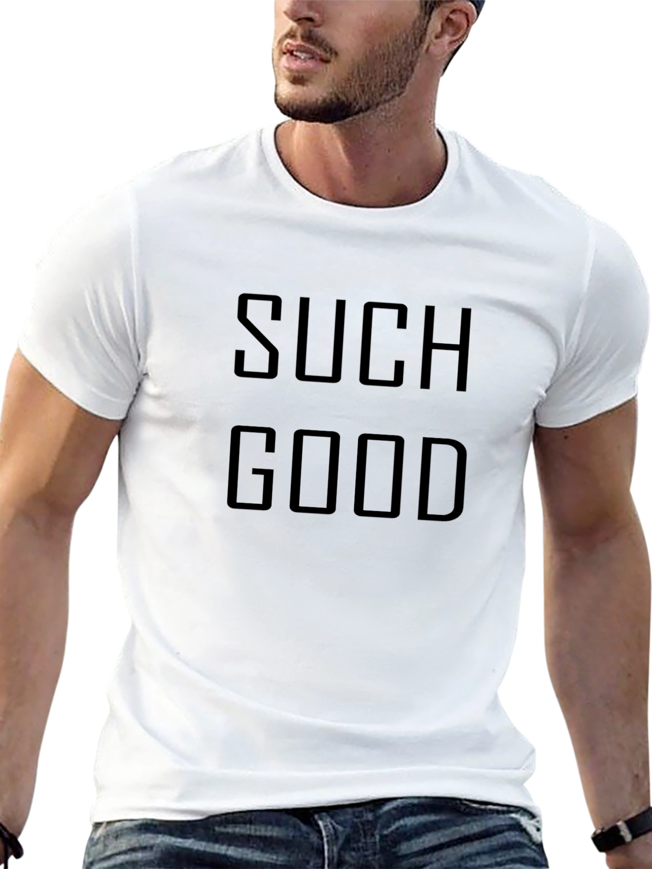 Mens Black Such Good Graphic T-Shirt