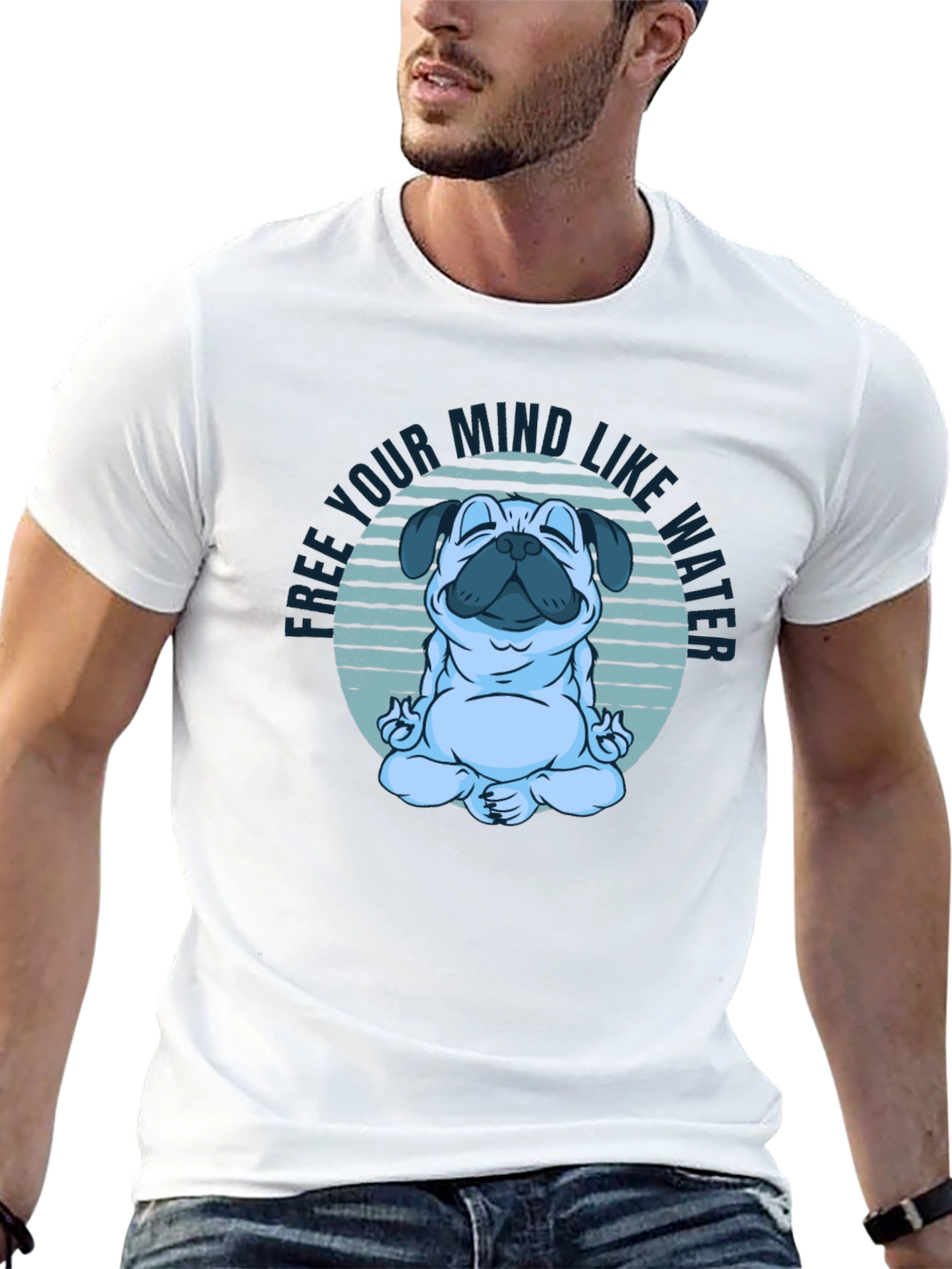 Zen Pug T-Shirt: Free Your Mind