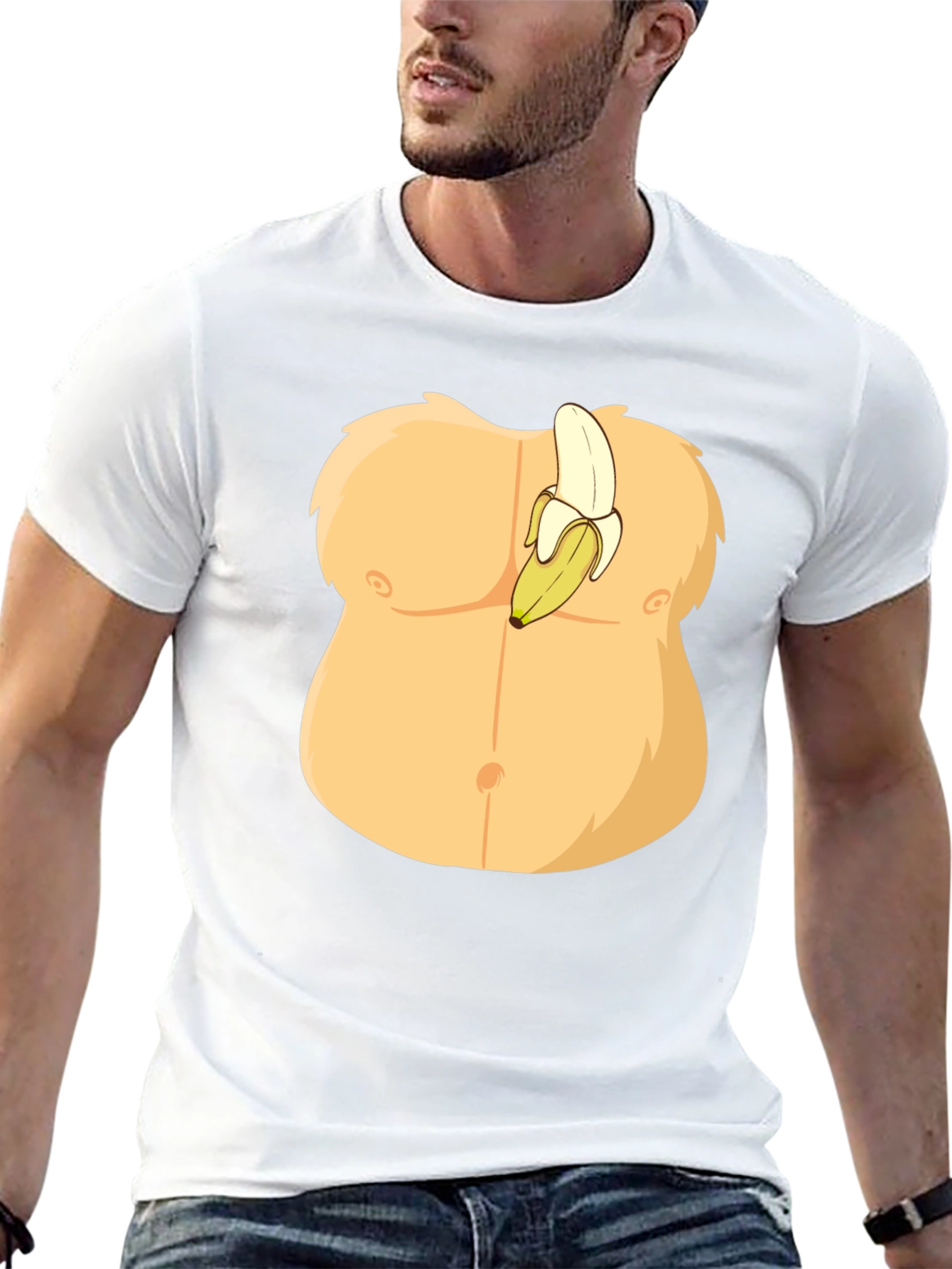 Funny Banana Abs Graphic T-Shirt