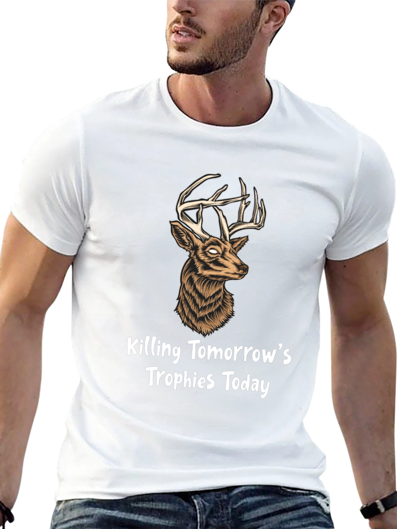 Hunting Trophy T-Shirt - Deer Graphic