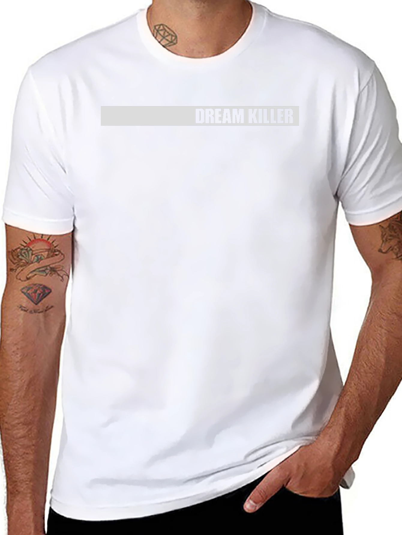 Dream Killer Graphic Tee - Black Crew Neck T-Shirt
