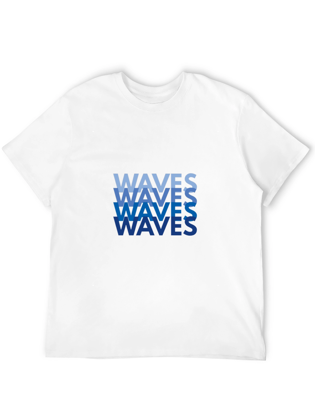 Waves Graphic Tee - Stylish Black Cotton T-Shirt