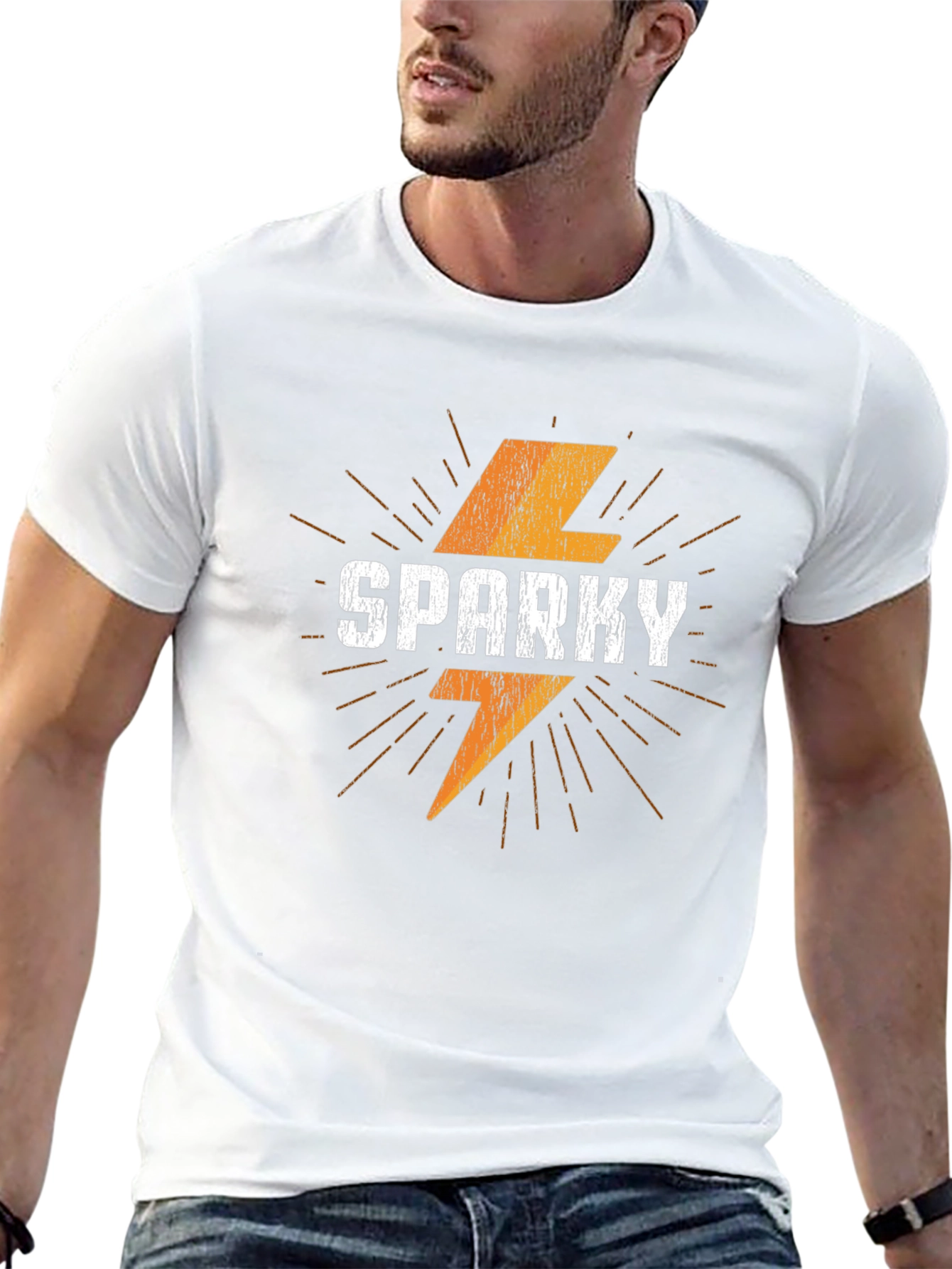 Sparky Graphic Tee - Retro Style Mens T-Shirt