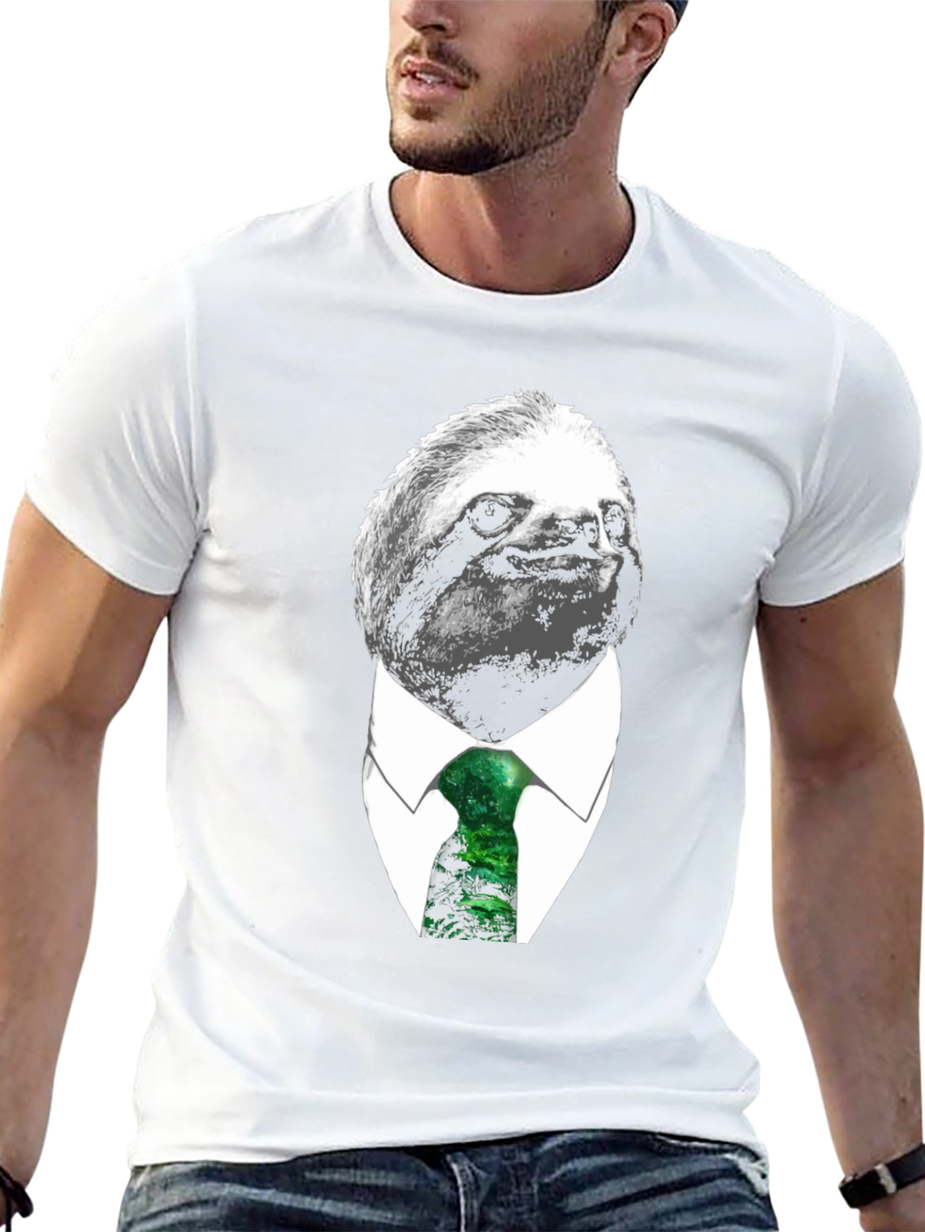 Sloth Boss T-Shirt - Business Casual Funny Tee