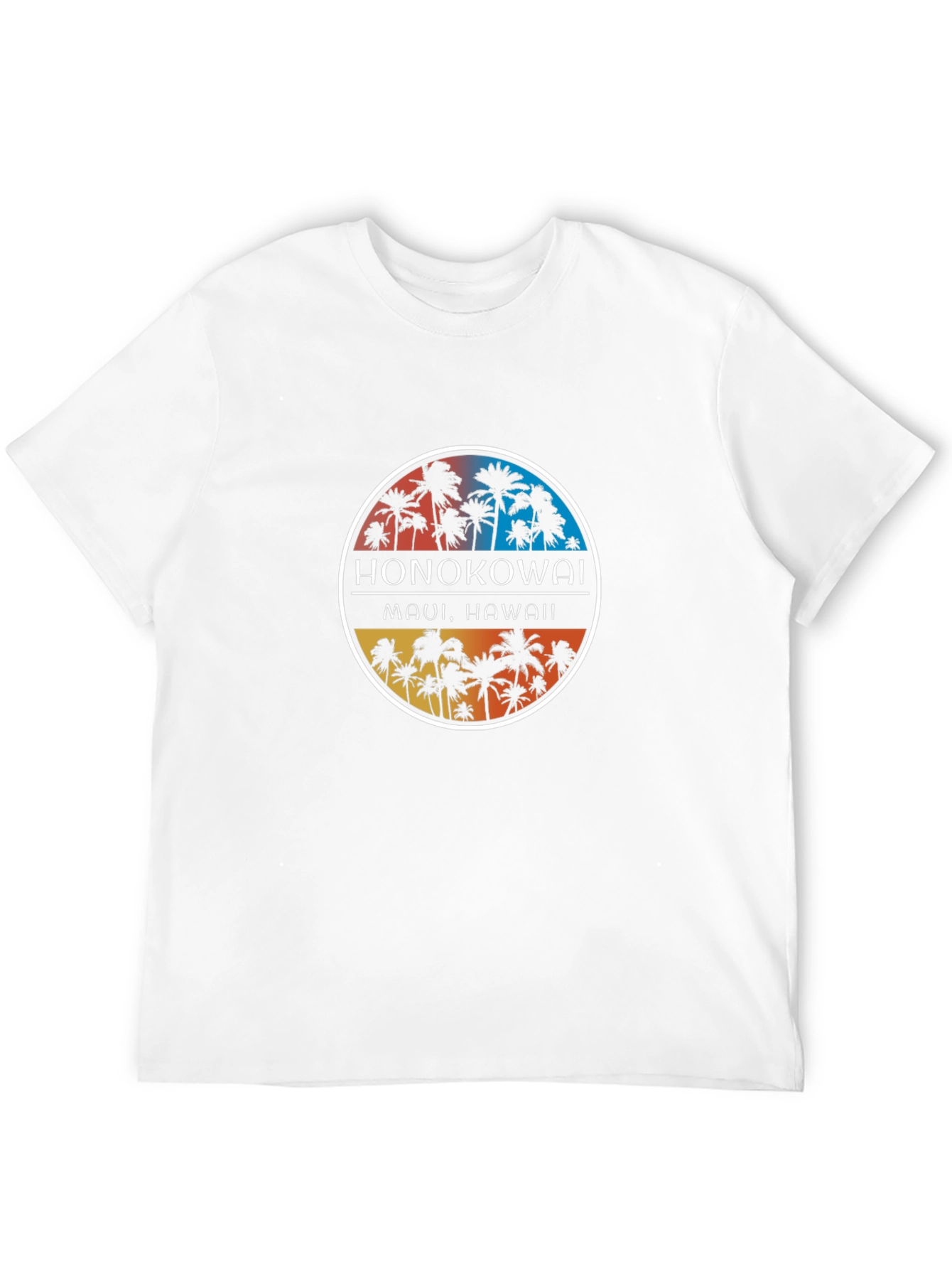 Honokowai Maui Hawaii Palm Tree Graphic Tee