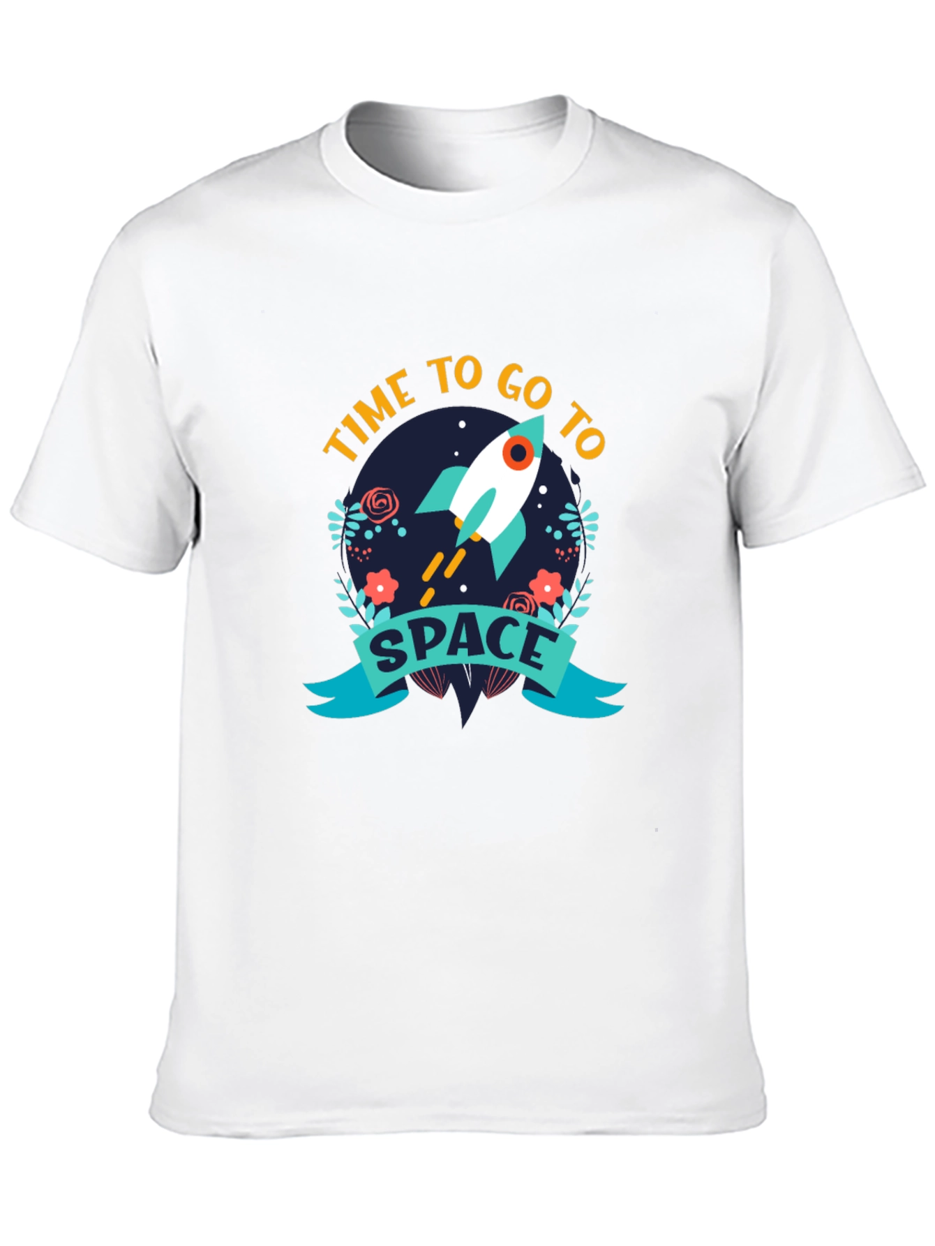 Time to Go to Space Black T-Shirt