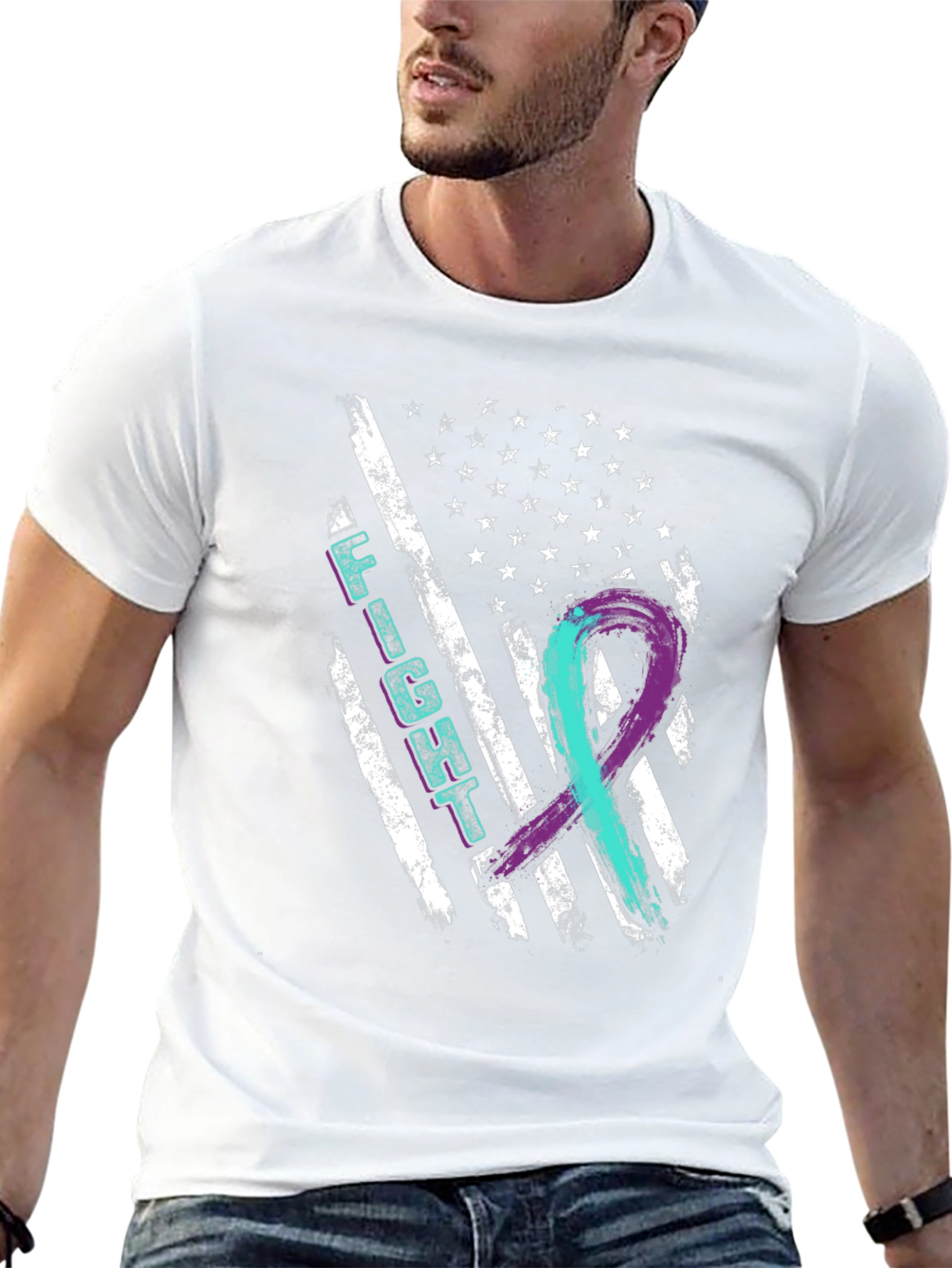 Fight Suicide Awareness Flag T-Shirt