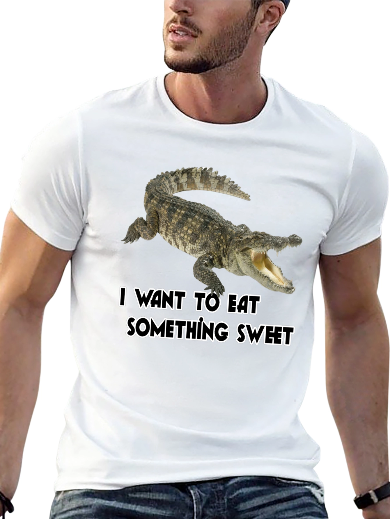 Crocodile Sweet Tooth Black T-Shirt