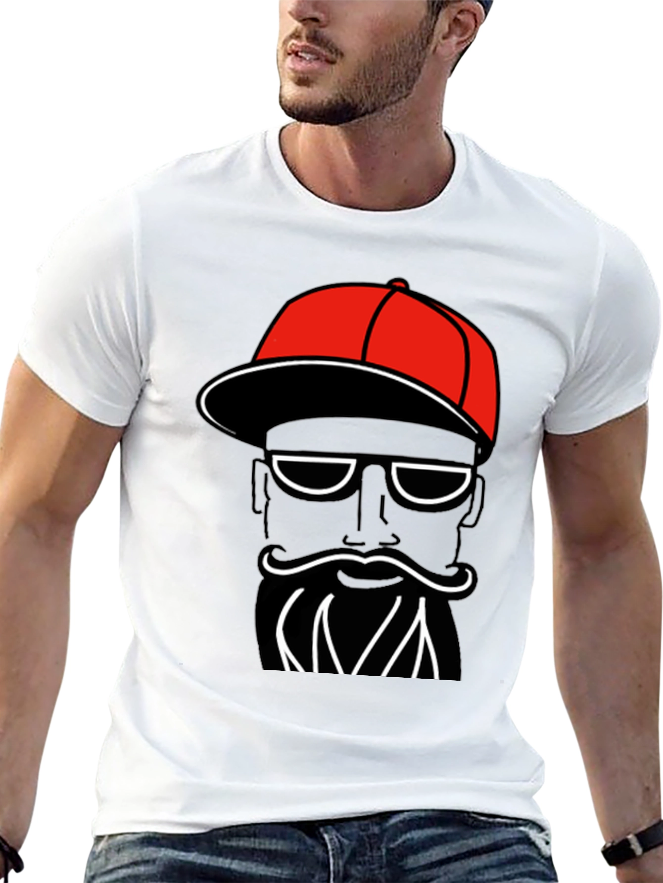 Funky Black T-Shirt with Cool Graphic Print