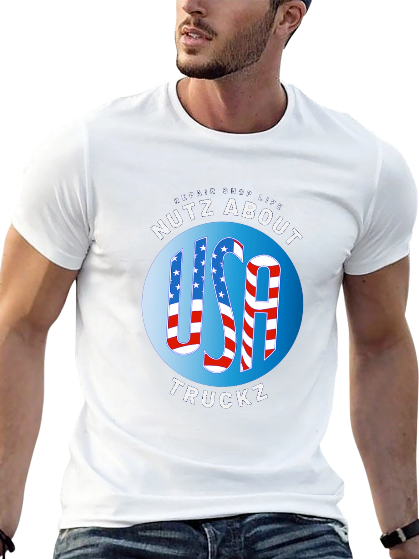 USA Truckz Patriotic Graphic Tee