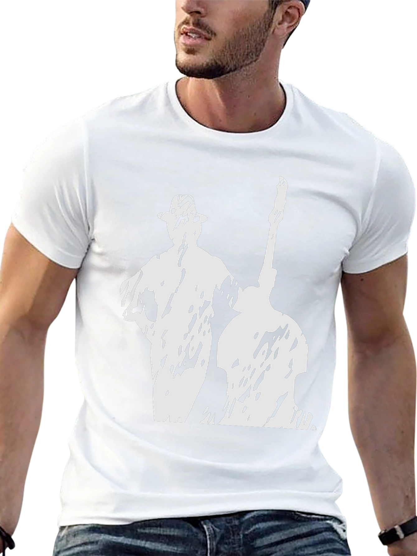 Jazz Musician Graphic T-Shirt - Black