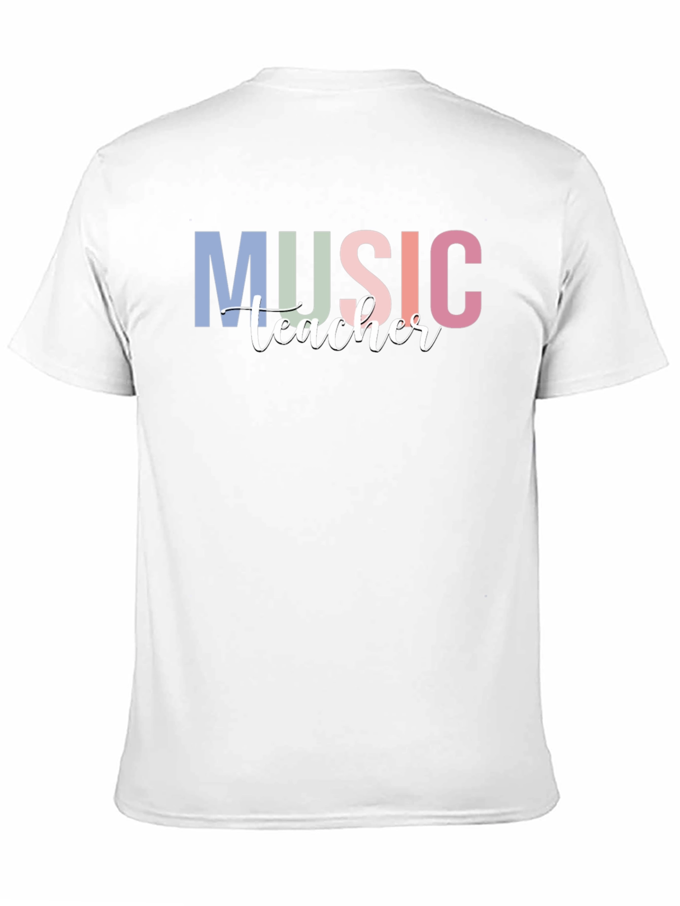 Music Teacher Graphic Tee - Black Crew Neck