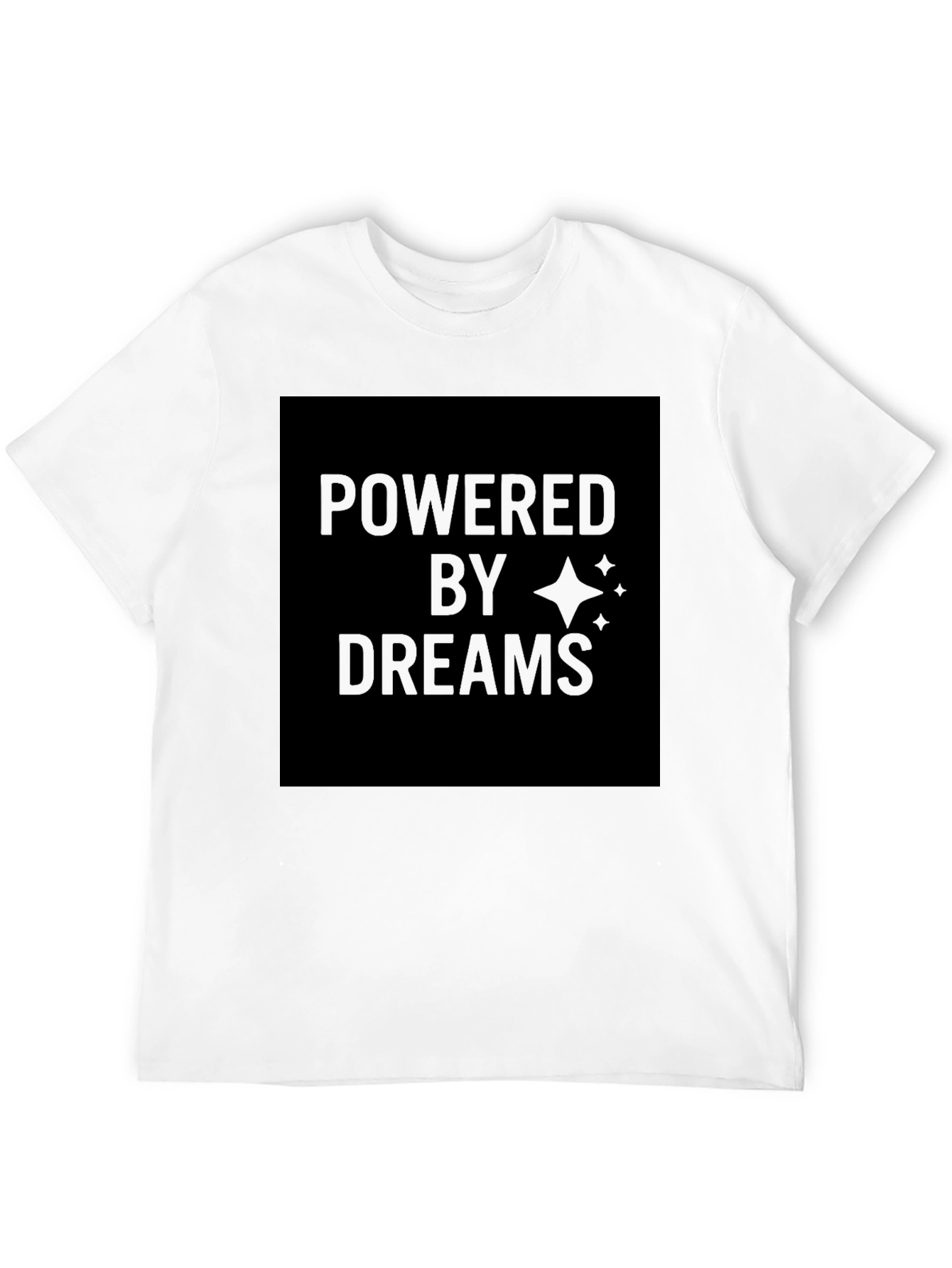 Powered by Dreams Black Graphic T-Shirt