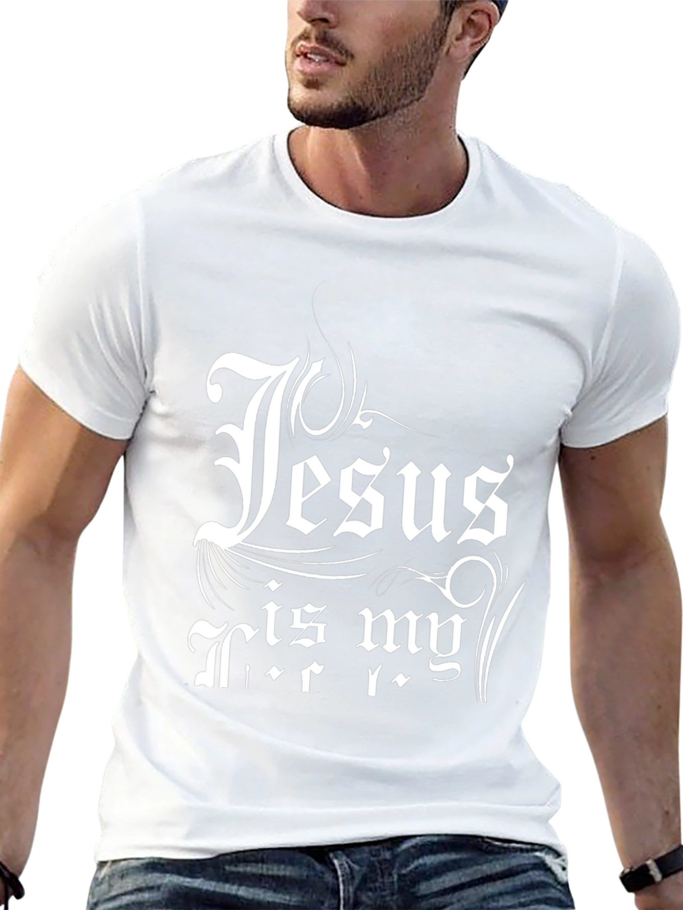 Jesus is my... T-Shirt - Black