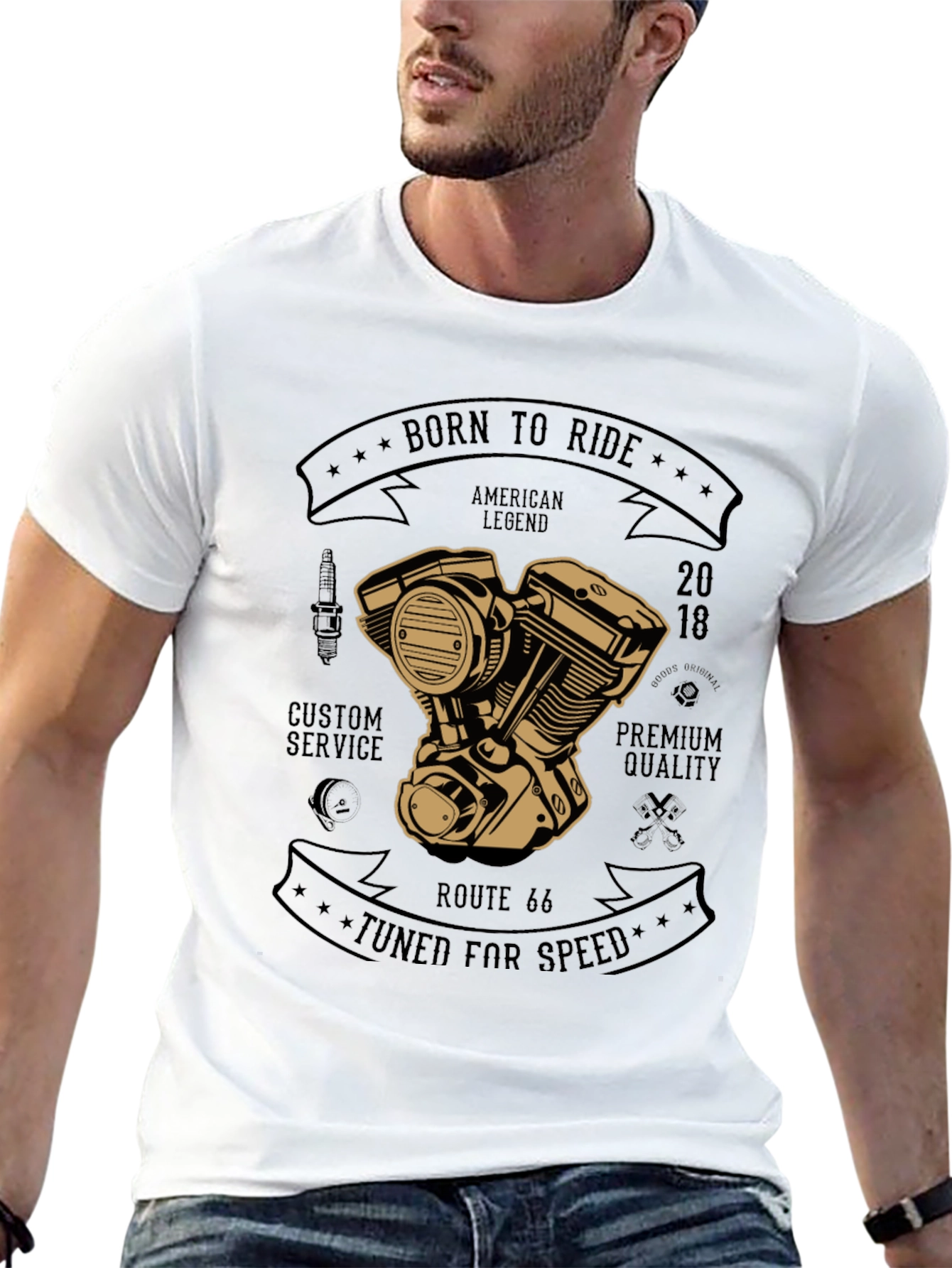 Born to Ride Motorcycle T-Shirt