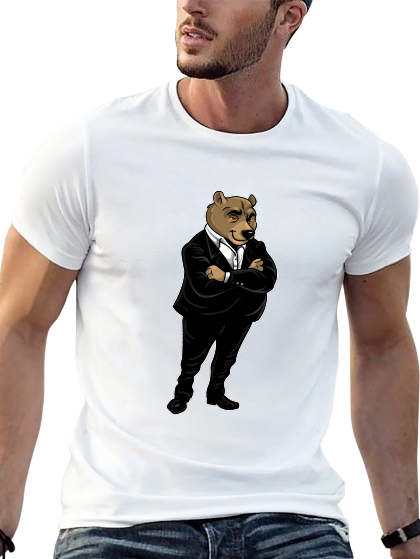 Bear Boss T-Shirt - Cool Animal Graphic Tee
