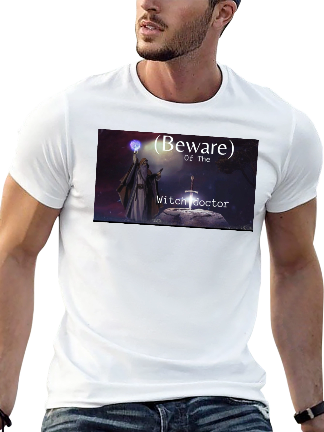 Beware The Witch Doctor Black T-Shirt