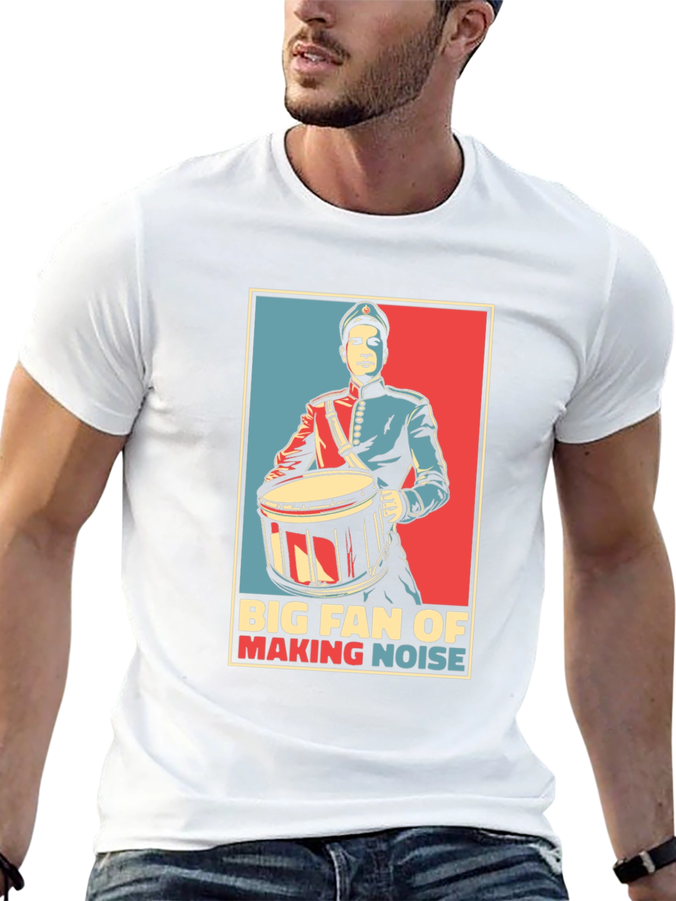 Big Fan of Making Noise Drummer T-Shirt