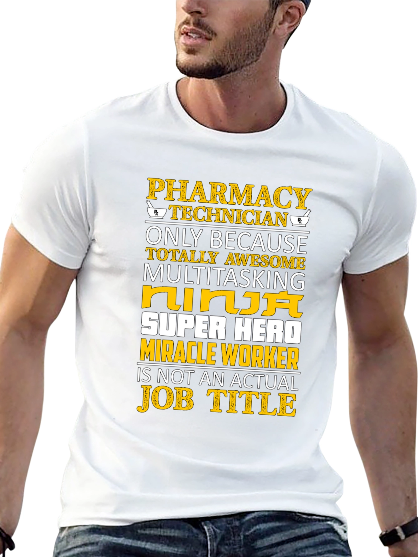Pharmacy Technician T-Shirt - Ninja Super Hero