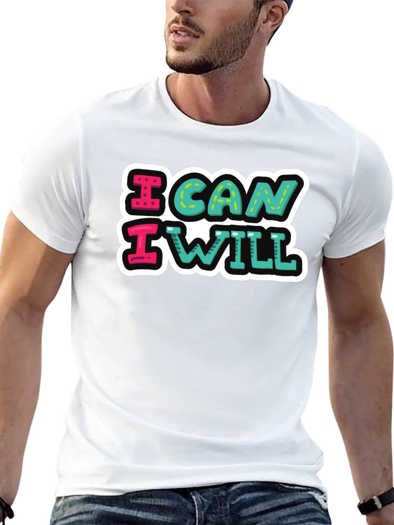 I Can I Will Graphic Tee - Motivational T-Shirt