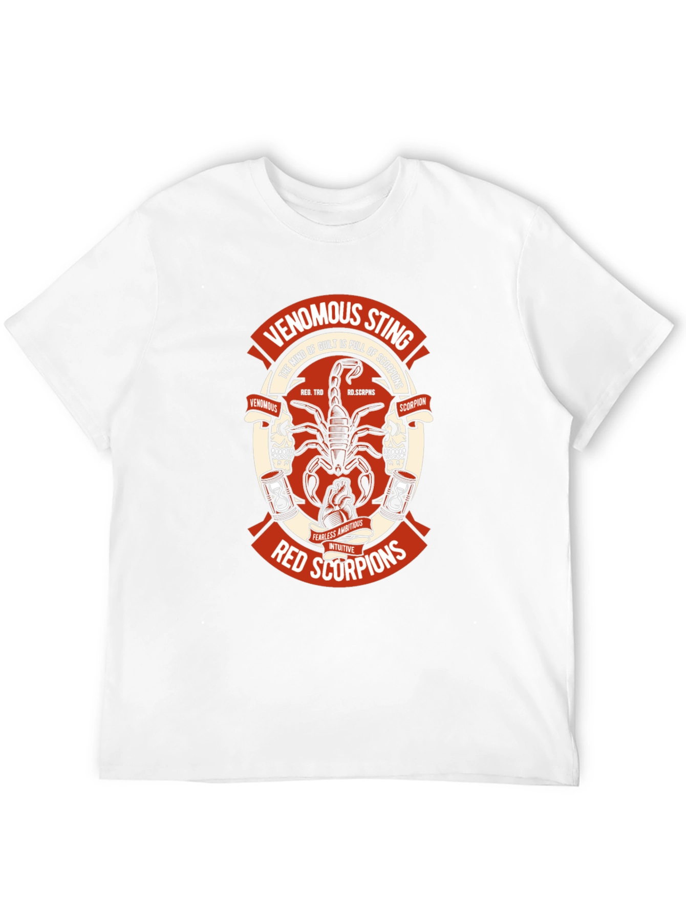 Red Scorpions Venomous Sting Graphic T-Shirt