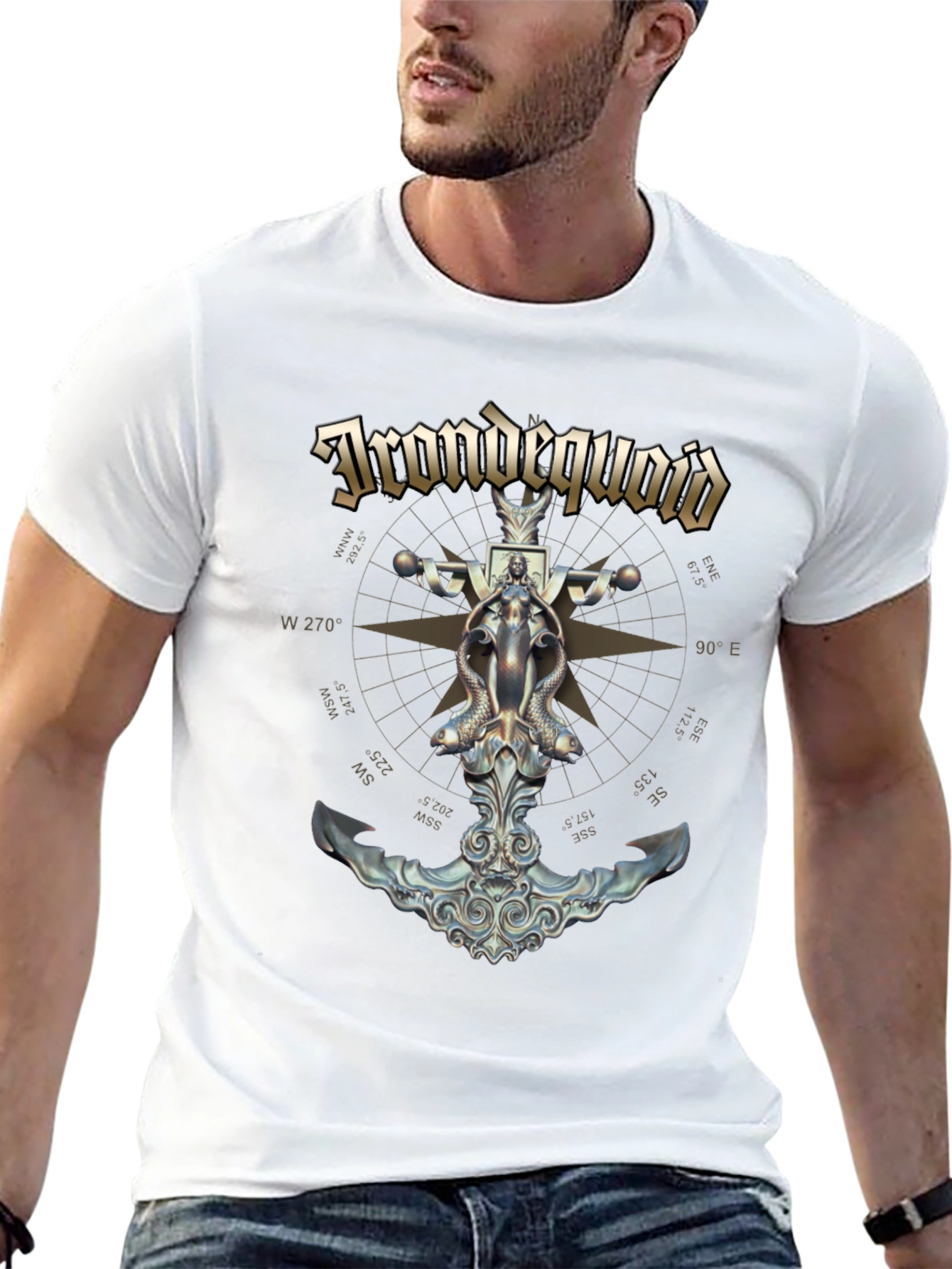 Irondequoioid Anchor Compass T-Shirt