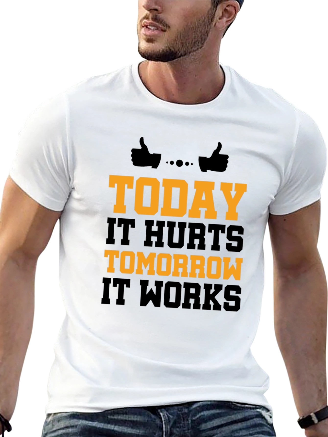 Motivational Workout T-Shirt - Today It Hurts