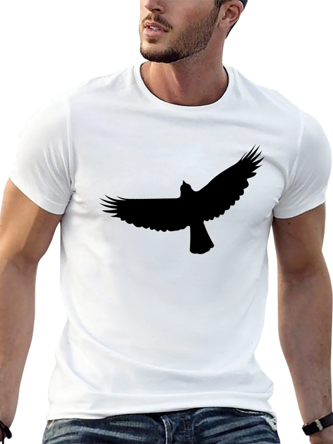 Raven Graphic Tee - Mens Black T-Shirt