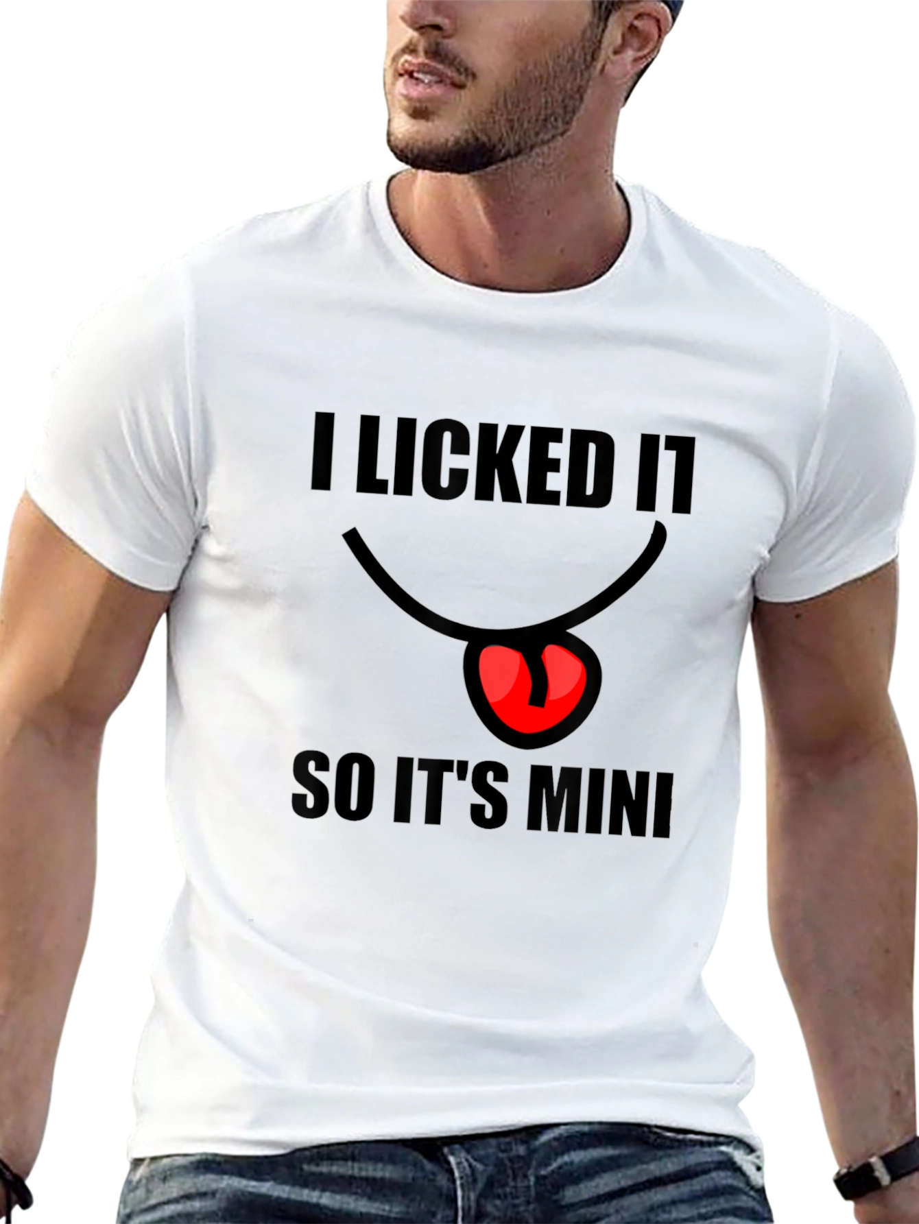 I Licked It So Its Mine Mens Black T-Shirt