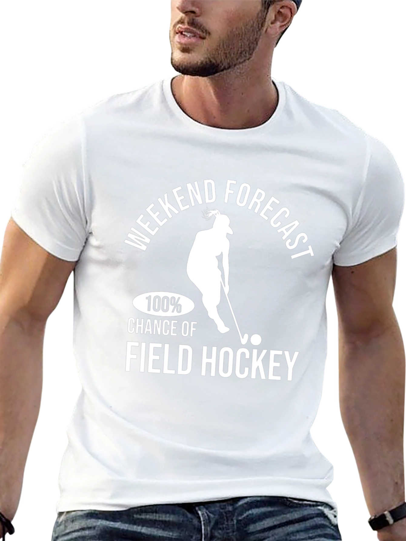 Weekend Forecast Field Hockey T-Shirt