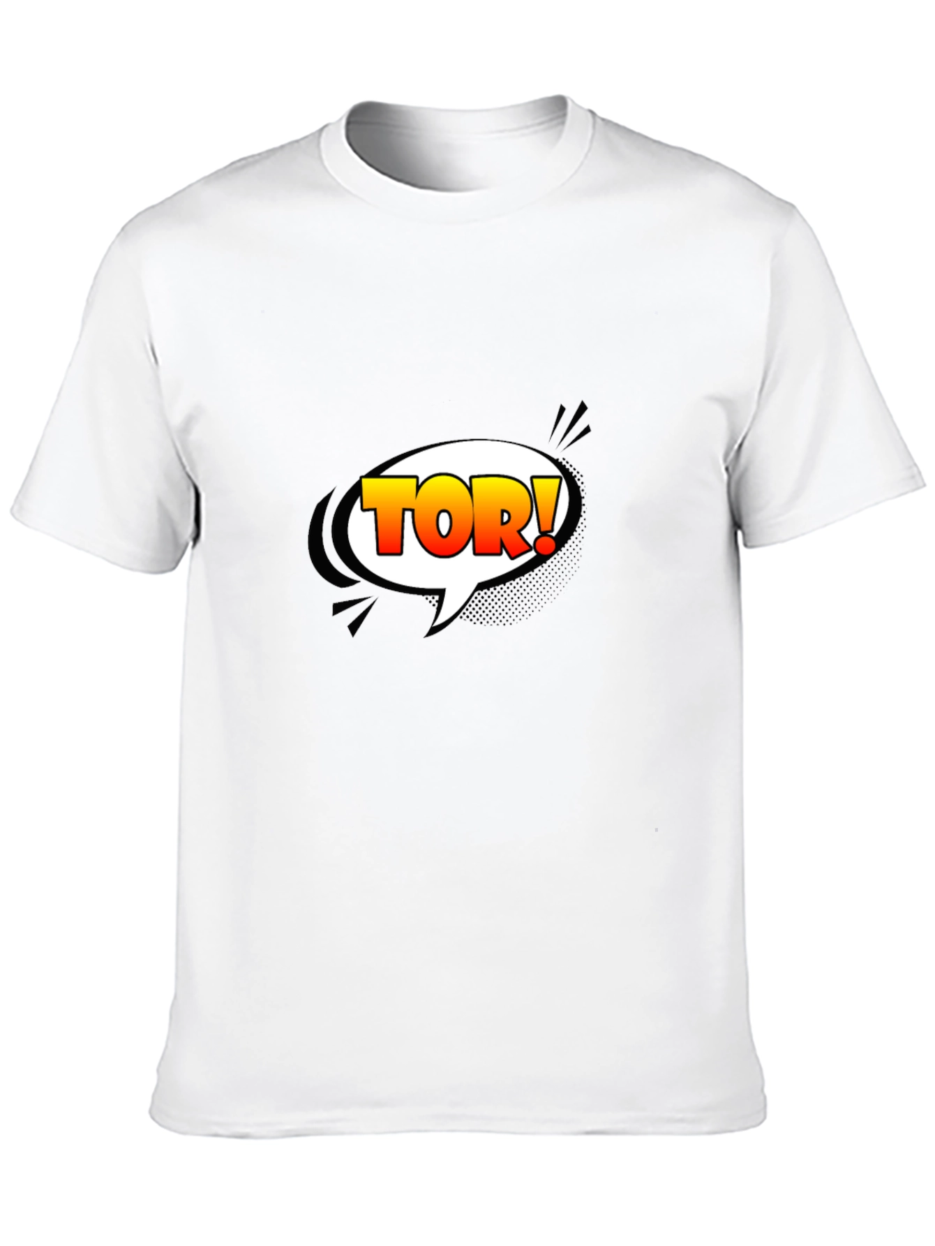 Mens Black TOR! Graphic Print T-Shirt