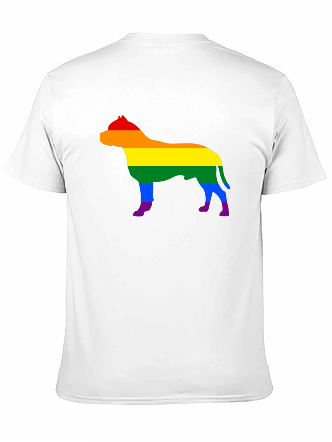 Rainbow Pride Pitbull Black T-Shirt