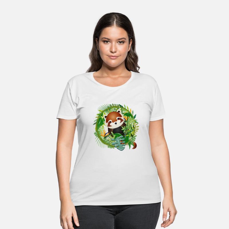 adorable little red panda bear in the jungle