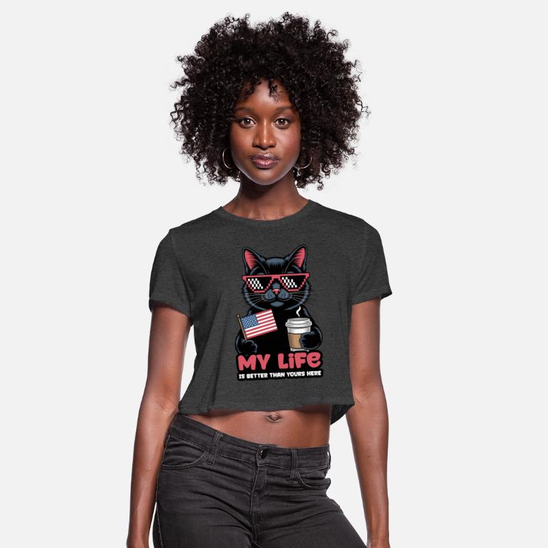 America Patriotic Cat with Sunglasses