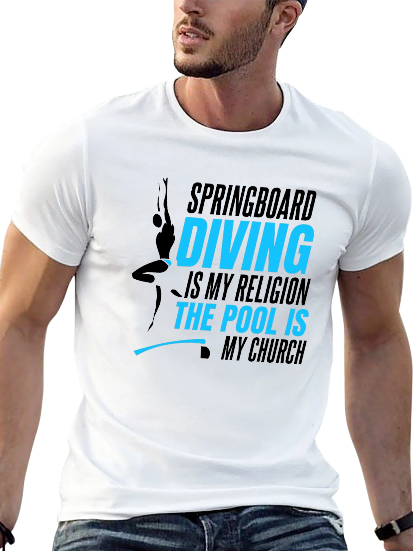 Diving Religion Black T-Shirt