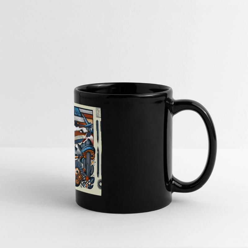 Astronaut and Mountain Adventure Illustration