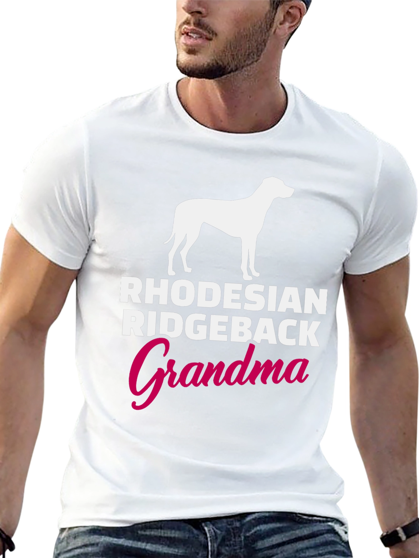 Rhodesian Ridgeback Grandma T-Shirt - Dog Lover Gift