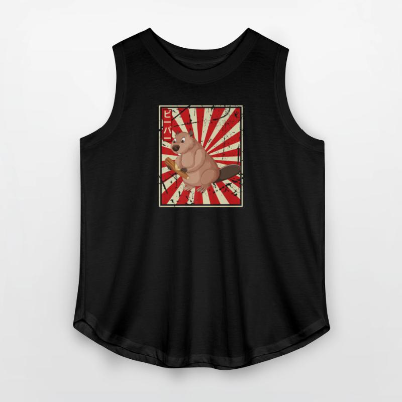 Beaver Retro Kawaii Vintage Rodent Animal Anime Ja