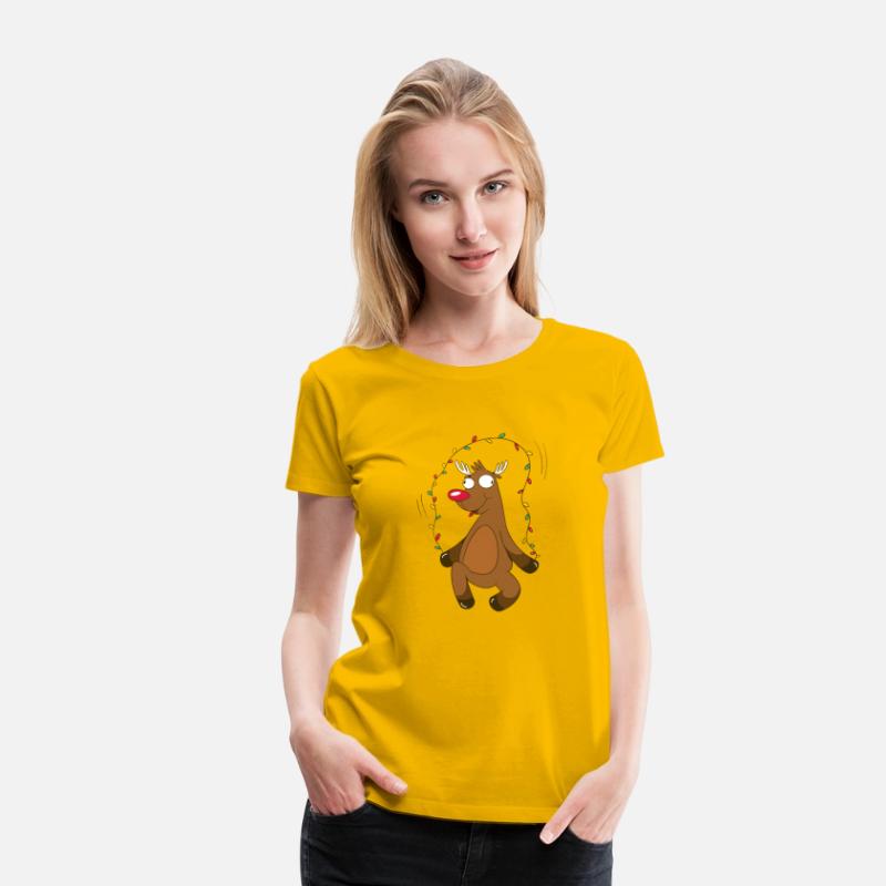 Christmas reindeer jumping rope t shirt
