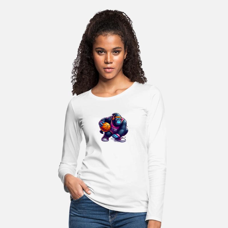 Cool Funky Gorilla Slammin' Basketball